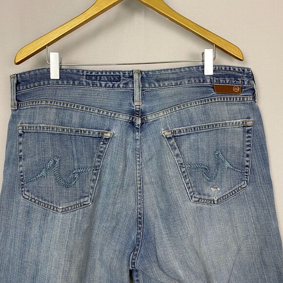 Adriano Goldshmied The Symbol Jeans Mens 40x28 Blue Button Fly Straight Relaxed - Picture 14 of 14